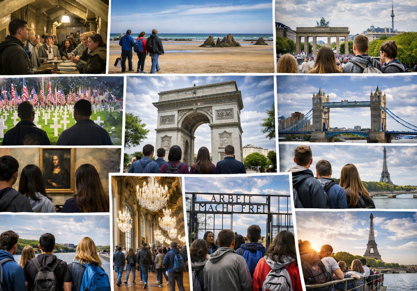 Student tour of European landmarks